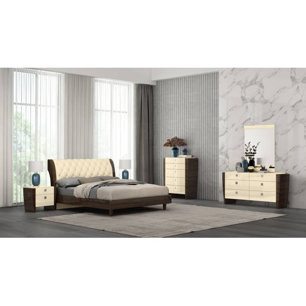 Orren Ellis Hailee Platform Solid Wood 4 Piece Bedroom Set & Reviews Wayfair